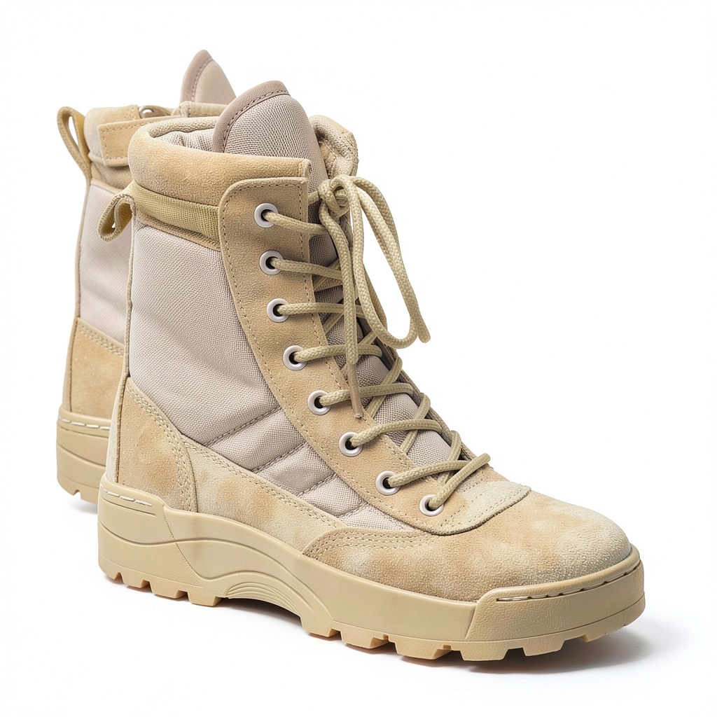 Real-life usage of HCHCTRY kids hiking boots on a forest trail with side zipper visible