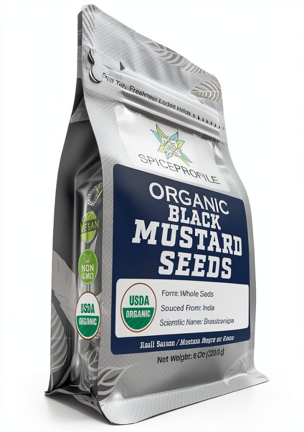Spice Profile Organic Mustard Seeds Whole Pungent Flavor-0