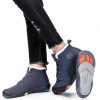 Kids Waterproof Winter Shoes Hiking Boots Black Pink Gray-2