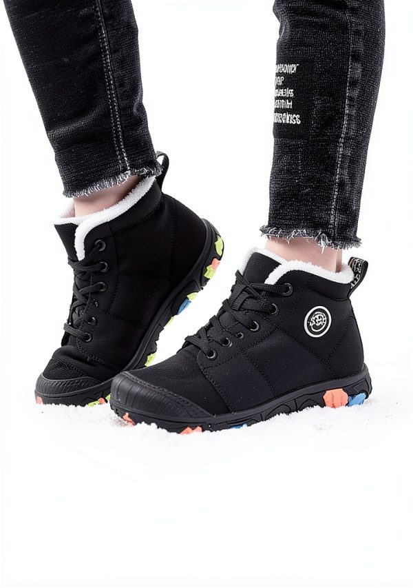 Kids Waterproof Winter Shoes Hiking Boots Boys Girls-1