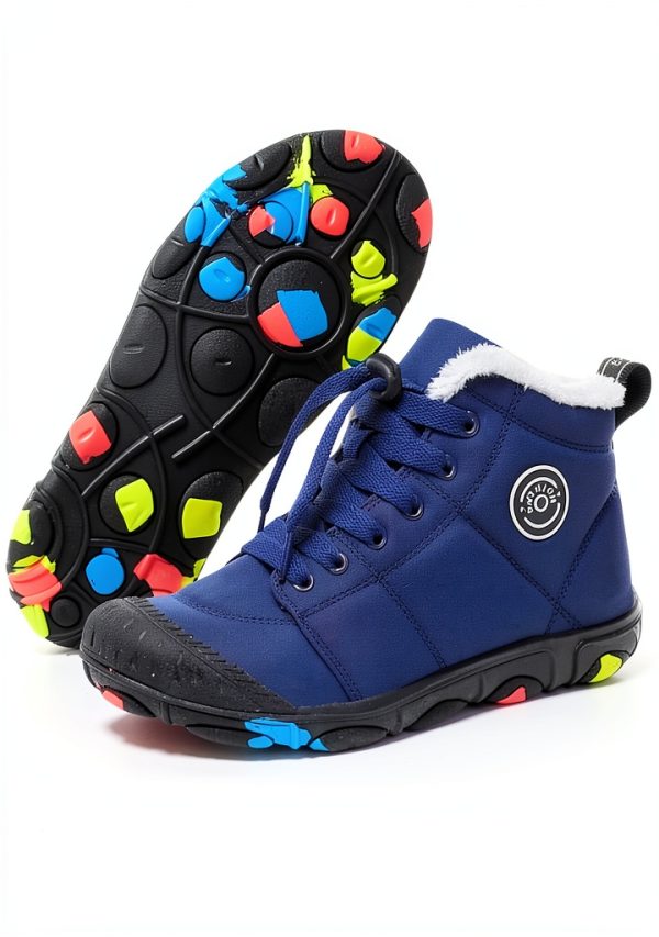 Kids Waterproof Winter Shoes Waterproof Insulated Anti Slip-0