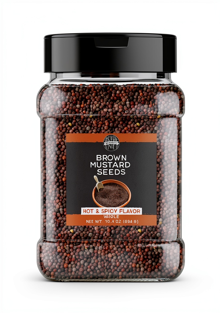 Birch Meadow Brown Mustard Seeds in a kitchen setting
