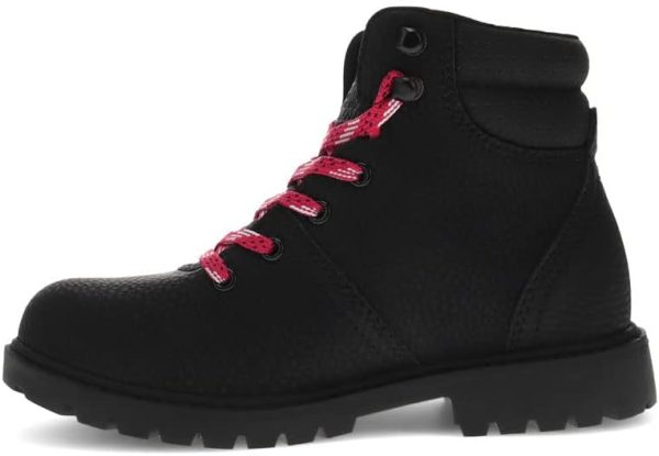 Levis Kids Hiking Boots Black Fuchsia Synthetic Leather-4