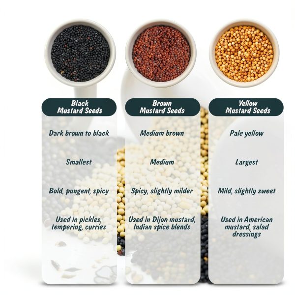 Spice Profile Organic Mustard Seeds Whole Pungent Flavor-3