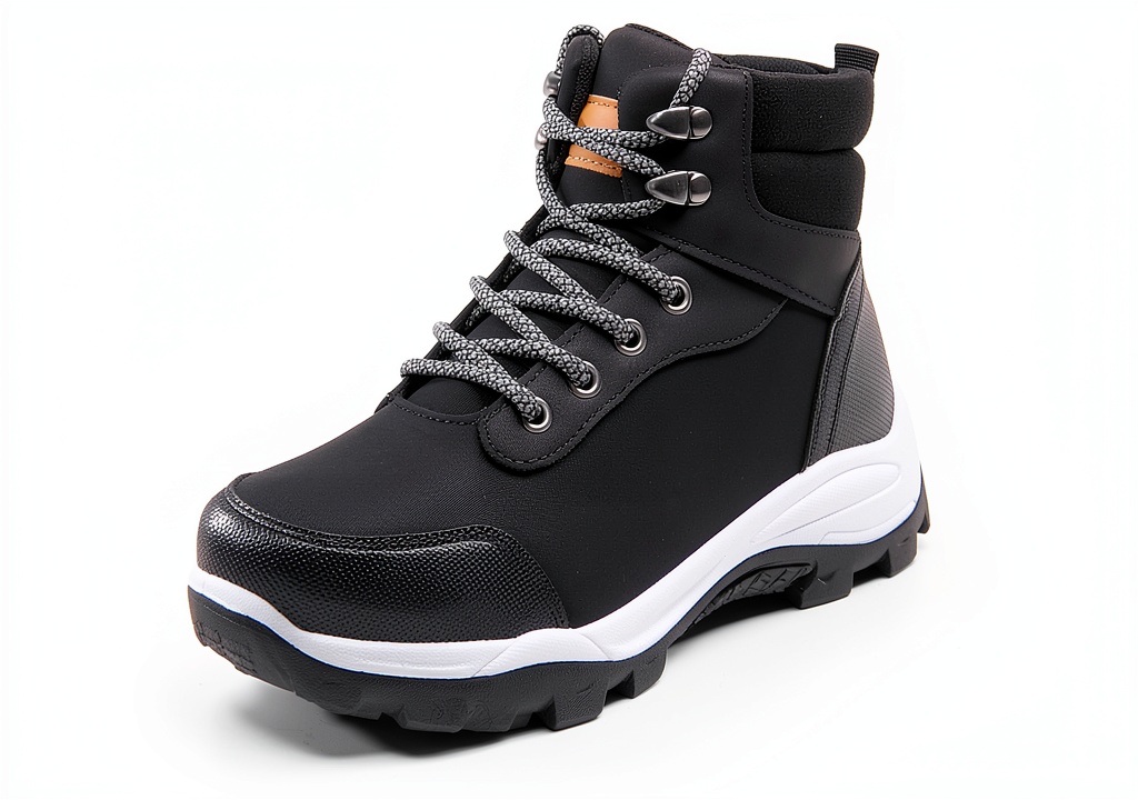 DREAM PAIRS kids hiking boots on a rocky trail