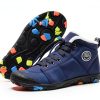 Kids Waterproof Winter Shoes Hiking Boots Black Pink Gray-5