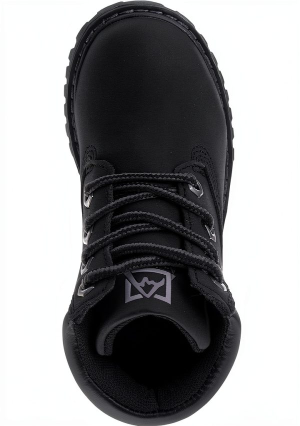 Avalanche Unisex Kids Work Boots Black-4