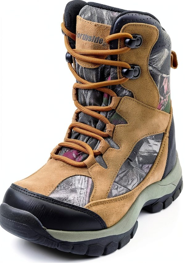 Northside Kids Hiking Boots Tan Camo Waterproof-0