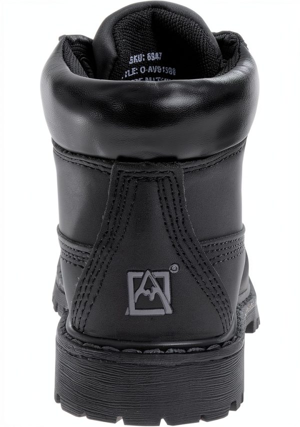Avalanche Unisex Kids Work Boots Black-2