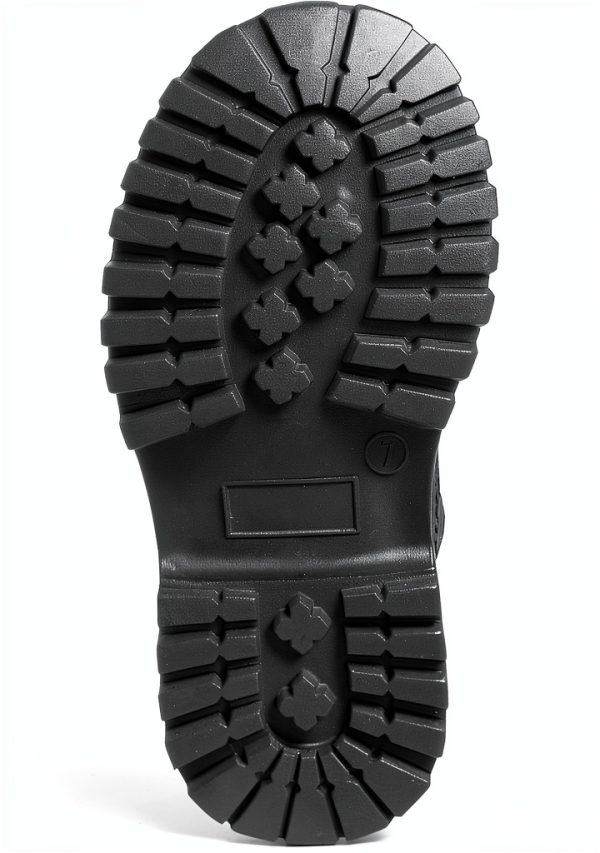 Avalanche Unisex Kids Work Boots Black-3