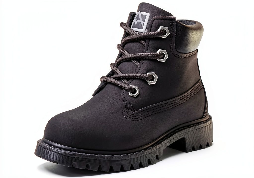 Avalanche Unisex Kids Work Boots Black
