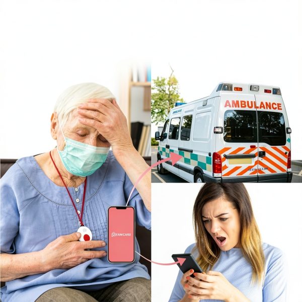 FamCare SOS Wearable Alert Device DSBC-101-3-LY for Seniors-2