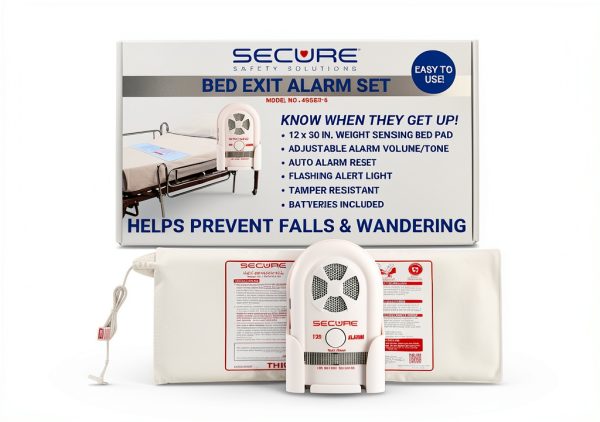 Bed Alarm Personal Safety 45BSET-5 Touch Wall Mount 120dB Alarm-0