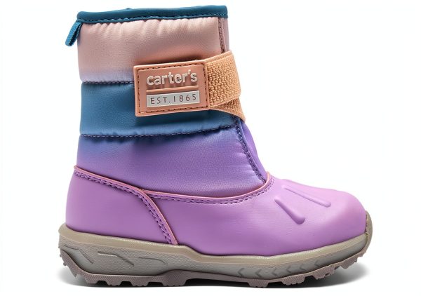 Carter kids hiking boots Lilac Multi Hook & Loop Size 4‑12-1