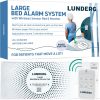 Lunderg Smart Bed Alarm Large Pad with Wireless Pager for Seniors-0