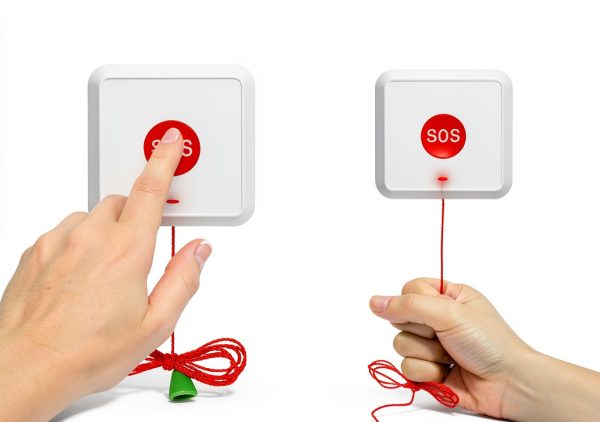 Zuomeng Emergency Call Button Wall Mount Contact Sensor ZM-011-2