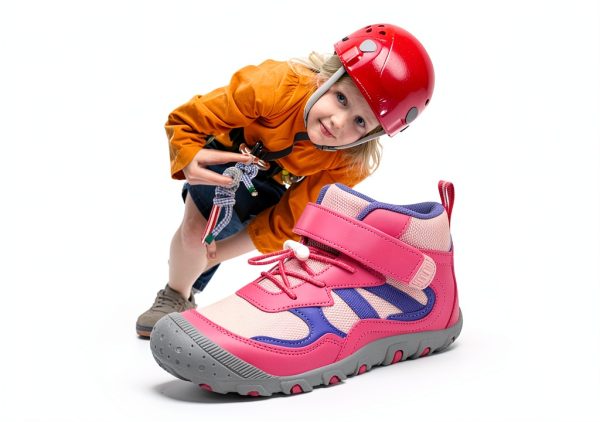Kids Hiking Boots AS Hook Loop Anti Slip-4