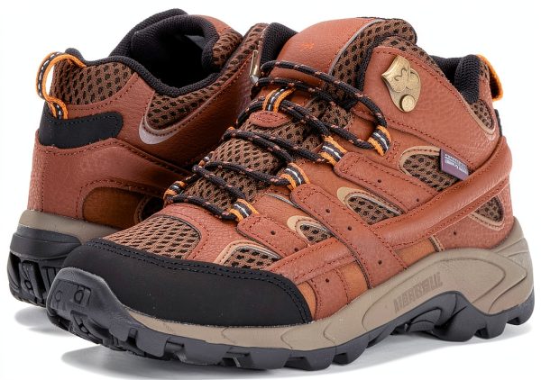 Merrell Kids Hiking Boots Earth Color 12.5 Big Kid Waterproof Laceup-0