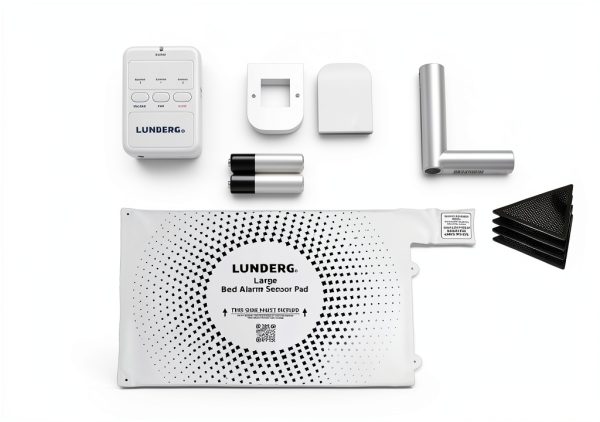 Lunderg Smart Bed Alarm Large Pad with Wireless Pager for Seniors-4