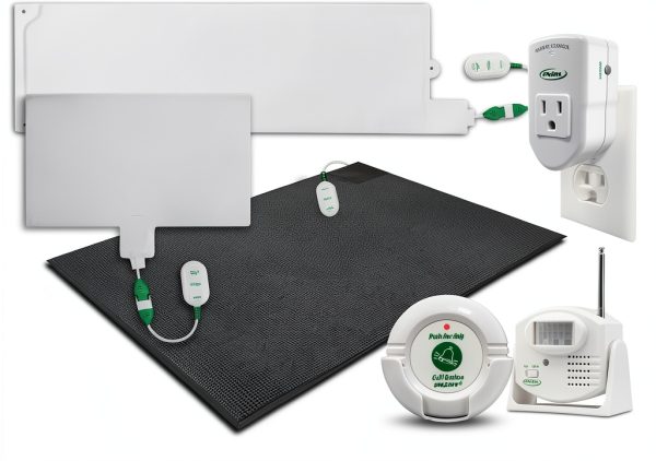 Smart Caregiver Wireless Bed Alarm System with Monitor and Pill Box-6