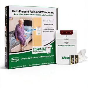 Smart Caregiver Wireless Bed Alarm System with Monitor and Pill Box-0
