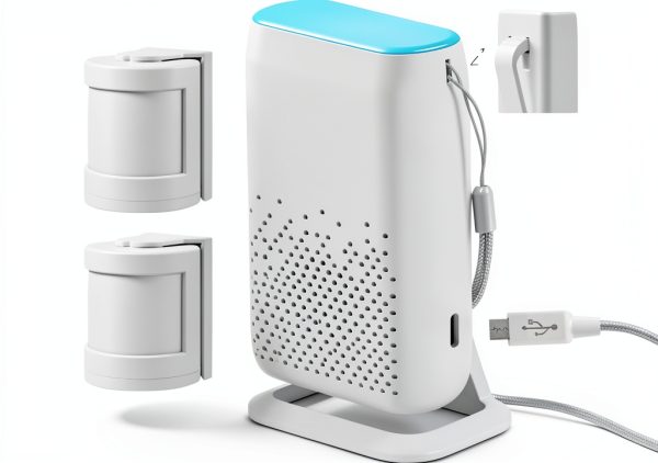 Bed Sensor Alarm and Fall Prevention for Elderly, Motion Sensor Alert System with 58 Melody/LED/Vibration Mode, for Patients Seniors Elderly Monitoring at Home-0