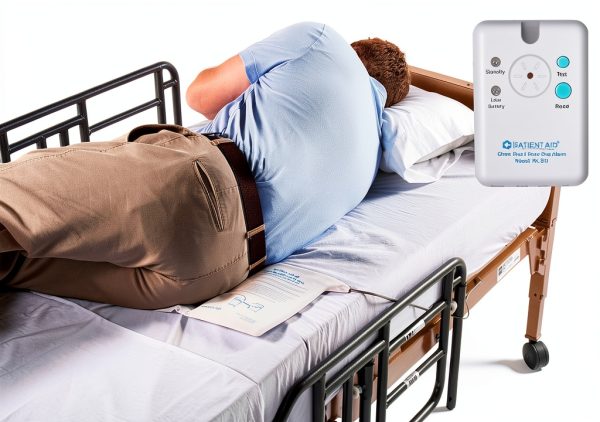 Patient Aid Bed Alarm 10" x 30" Underpad Motion Sensor 3 Ring Chime-4